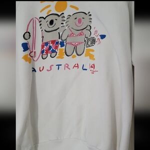 VINTAGE KEN DONE DOWN UNDER KOALA AUSTRALIA POP ART Sweatshirt Size Medium